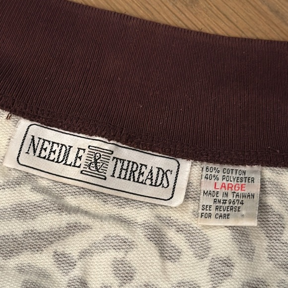 Vintage Needle & Threads Full Zip Jacket Animal Print - Picture 9 of 17